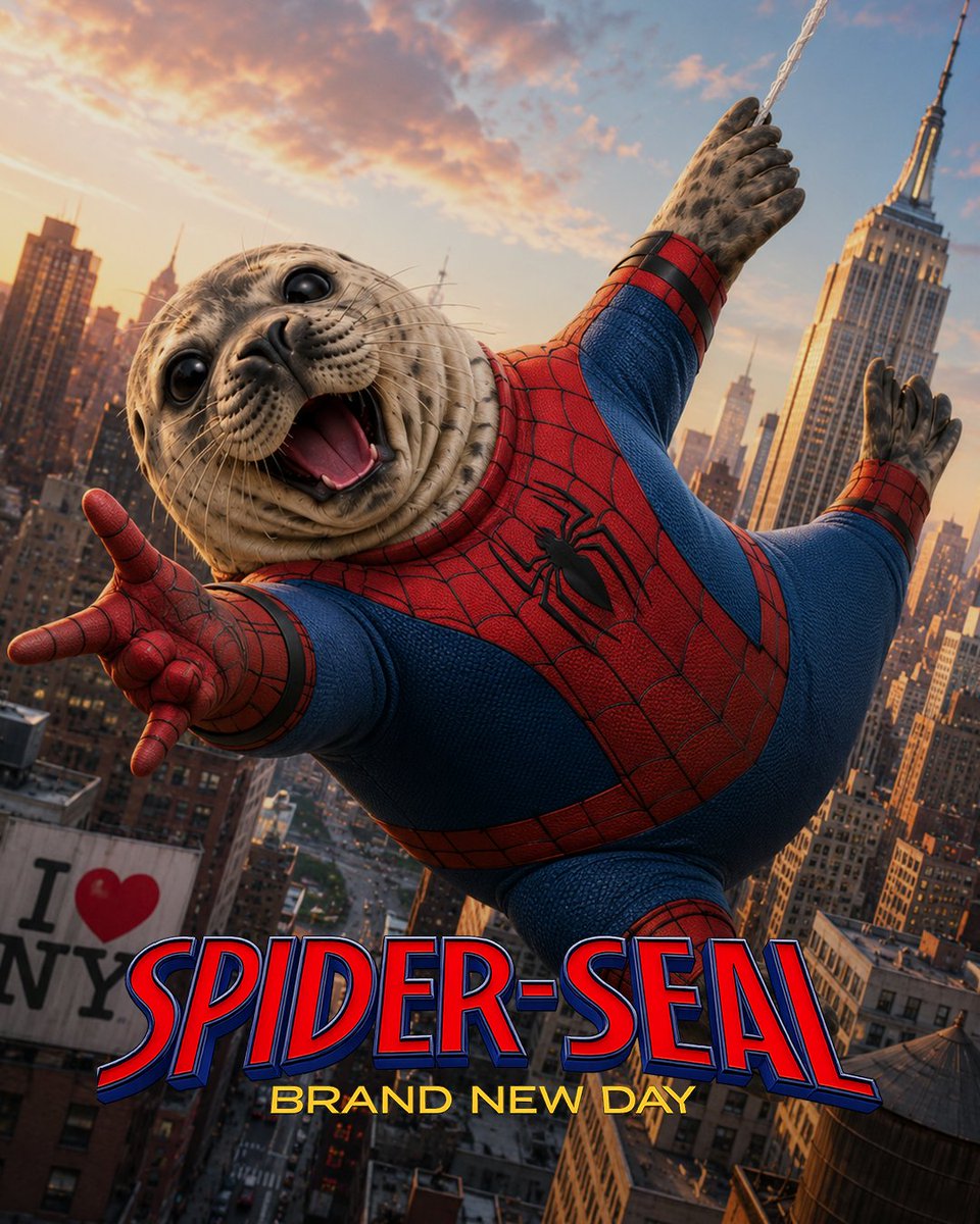 bearpoodle's tweet photo. Seal is a proper spidey fan.

@OneMinutebriefs #PoserSealPosterChallenge https://t.co/pqwzjhb5ab