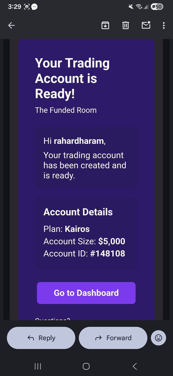 dharamrahar's tweet photo. @thefundedroom Account sign in issue please solve https://t.co/gFW6GIOROT