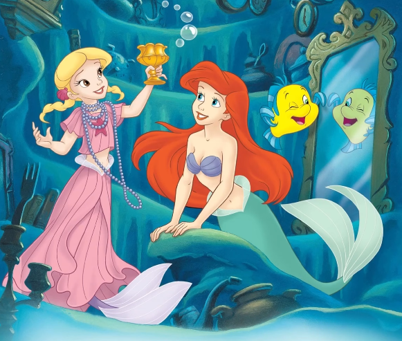 reminiscinbby's tweet photo. ariel and her mermaid friend coral ♡ https://t.co/P2staZ6tTH