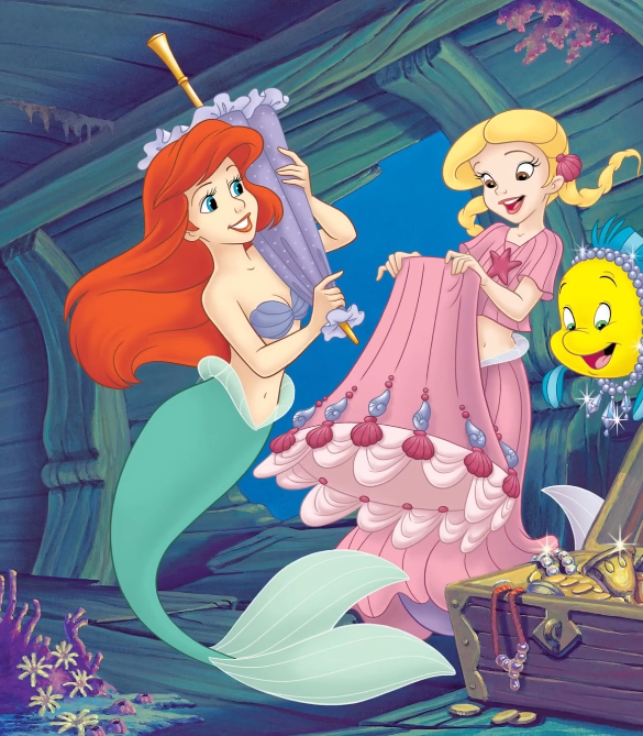 reminiscinbby's tweet photo. ariel and her mermaid friend coral ♡ https://t.co/P2staZ6tTH