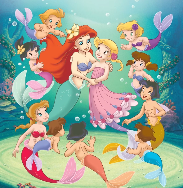 reminiscinbby's tweet photo. ariel and her mermaid friend coral ♡ https://t.co/P2staZ6tTH