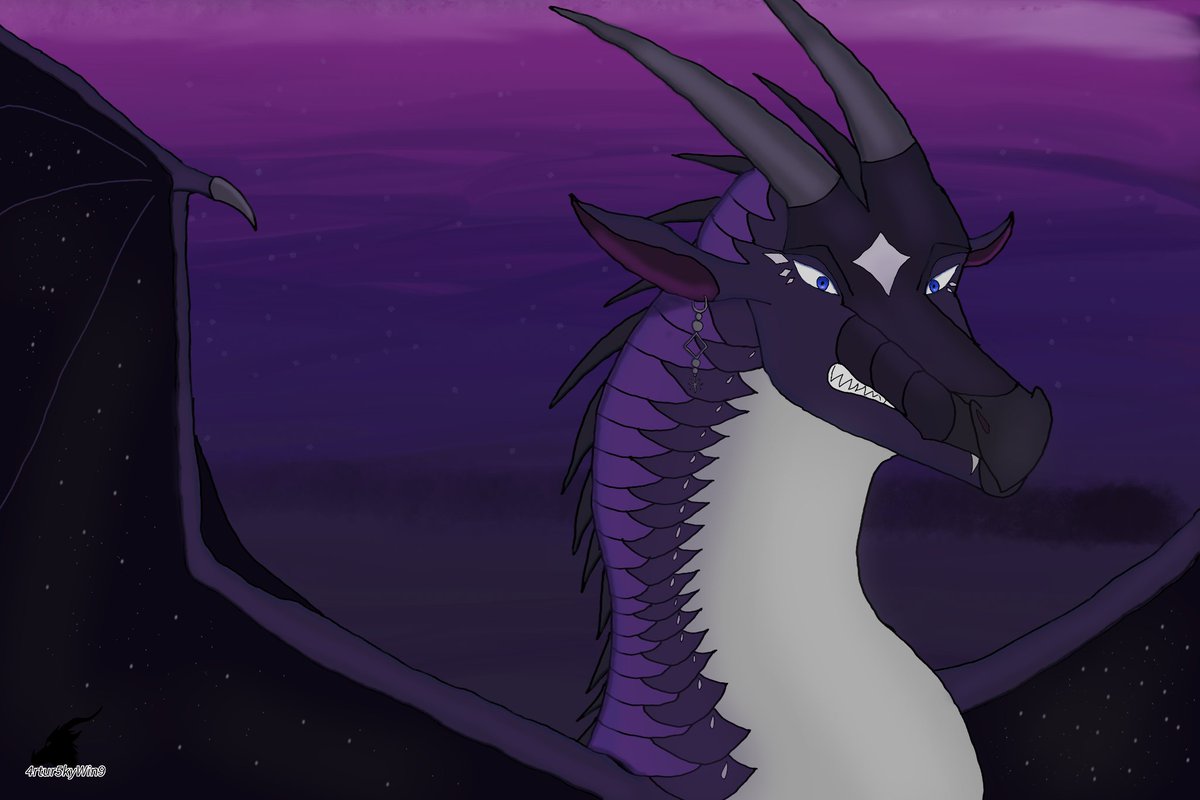 Jack_Coyote's tweet photo. ArtFight attack on LunarSkyFire with #NightWing Dreamteller.
#ArtFight2026 #WingsofFireOC https://t.co/lGY4a6xKvW