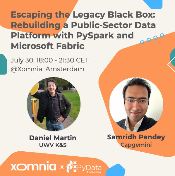 pydataamsterdam's tweet photo. 🏛️ How do you rebuild a public-sector data platform without disrupting citizen services?

Spotlight on our second #PyData duo, 30 July @Xomnia_BV :
Escaping the Legacy Black Box w/ #MicrosoftFabric + #PySpark

🎟️ https://t.co/AV7yH63UrA https://t.co/MFVfDNBFWK