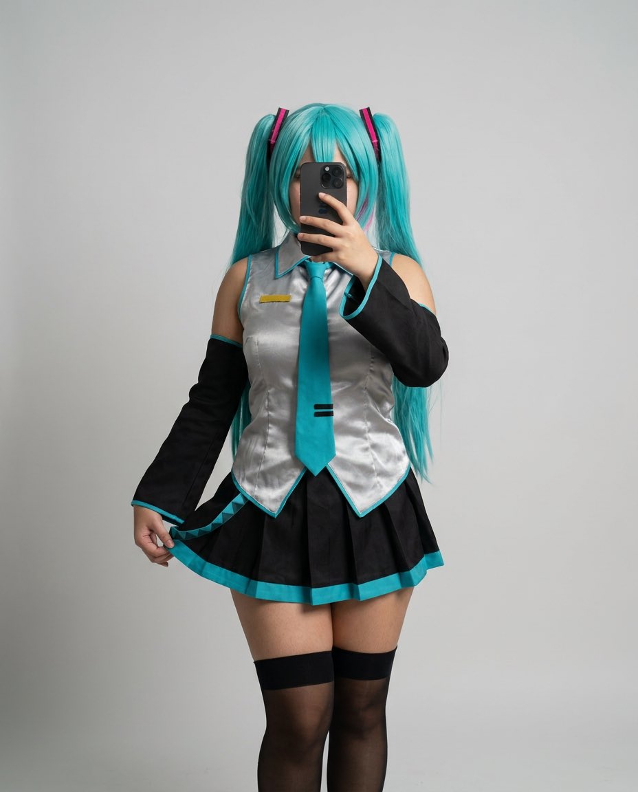 chulacosplay's tweet photo. Lewd Miku! https://t.co/h9iAH0EDGy