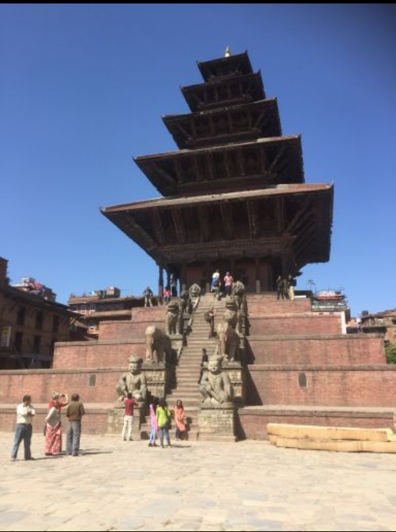SOAS_SpecColl's tweet photo. Nyatapol temple is one of the few traditional buildings in Bhaktapur that survived the 2015 earthquake intact. Photo by cIRcle, Uni of British Columbia Library, 2018 as part of a project to document the aftermath of the earthquake. #EYAArchitecture https://t.co/ZLWvr9i1Fa