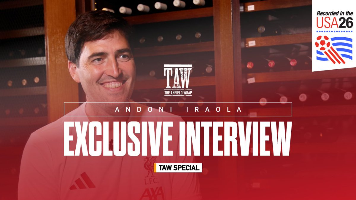 TheAnfieldWrap's tweet photo. 🎥 Andoni Iraola: Exclusive Interview | TAW Special 

@Knox_Harrington is joined by Liverpool manager, Andoni Iraola for an exclusive Anfield Wrap interview... 

📺 Watch for FREE on YouTube now👉https://t.co/rkLpweecmI https://t.co/Q0GBjgzbyq