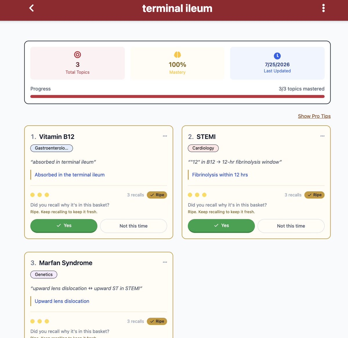 theokayestMS's tweet photo. Every connection between topics is another retrieval cue. 

Instead of relying on one path to an answer, your brain has multiple ways to find it especially under exam pressure (Marfan ↔️ Vit B 12 ↔️ STEMI). https://t.co/7zfsmeEaMw