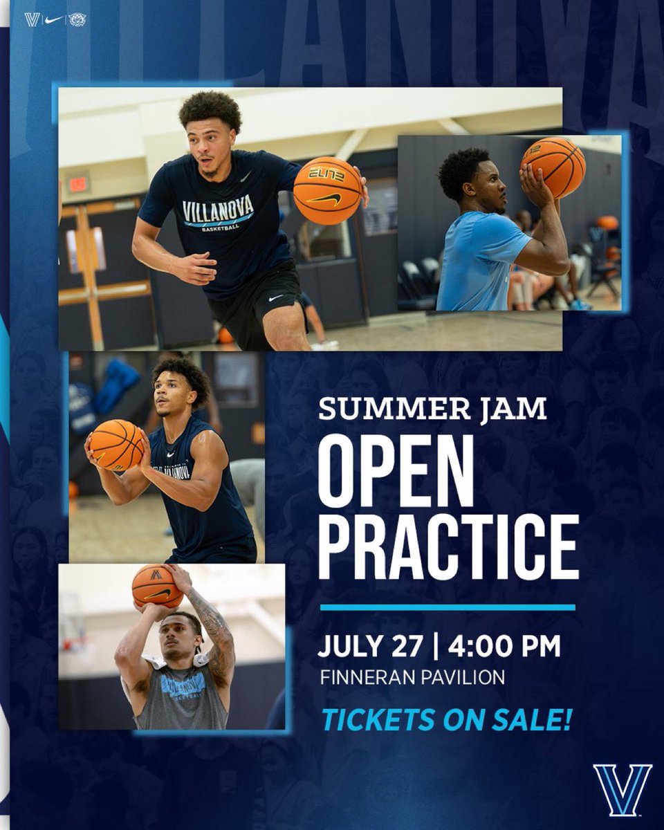 NovaMBB's tweet photo. Summer Jam 2026‼️

Get a first look at the 2026-27 Wildcats today and enjoy a post practice autograph session! 

Open Practice Tickets: https://t.co/plXB6x2TUm https://t.co/URfTgT2MI3