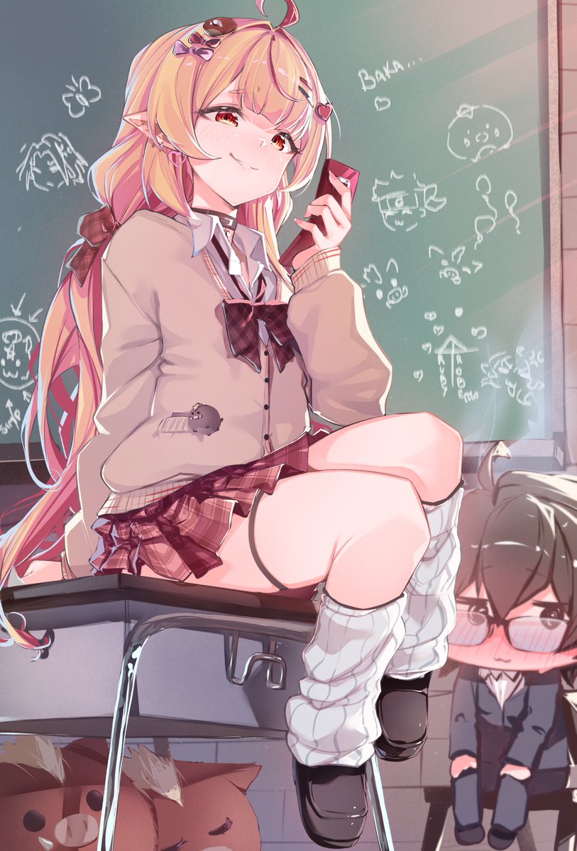 Nean_Black's tweet photo. She is checking Roberto's phone!!!
o((⊙﹏⊙))o.
#rubyllust #gyaruby https://t.co/oQLm4VP27f