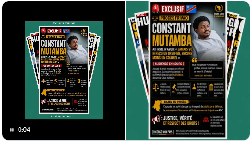kinshasaweb's tweet photo. 🚨🇨🇩 RDC : PROCÈS FRIVAO — CONSTANT MUTAMBA CONTESTE LA PROCÉDURE #RDC #FRIVAO #Justice #ConstantMutamba #Kinshasa #RDCongoMonPays #EtatsUnisDAfrique #PROCÈSFRIVAO

🇨🇩 RDC : PROCÈS FRIVAO — CONSTANT MUTAMBA CONTESTE LA PROCÉDURE

https://t.co/AEThIcesG5 @JusticeGouvCD @NgefaGuillaume @ConseilEtatRDC @Cour_constRdc @CsmCsmrdc2022 @PrimatureRDC @Presidence_RDC