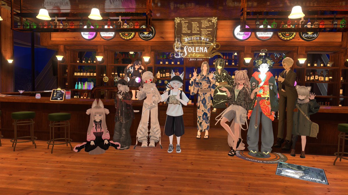 dashMitsuru's tweet photo. 昨日の２件目は、#PUBソレナ
ミラクロ店長のお祝いに駆けつけることができました！
皆の浴衣姿と外の花火も最後に見れてよかった
最近はキャストさんとの２ショットが間に合わないね https://t.co/IZHnqwJf0L