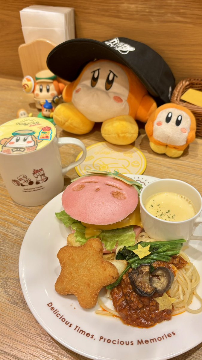 or_1890's tweet photo. ☕️KirbyCafe Tokyo
相変わらず何もかも神すぎる
わにゃわにゃMAXとかキャップとかいっぱい褒められて嬉しい https://t.co/wcXrCa32za