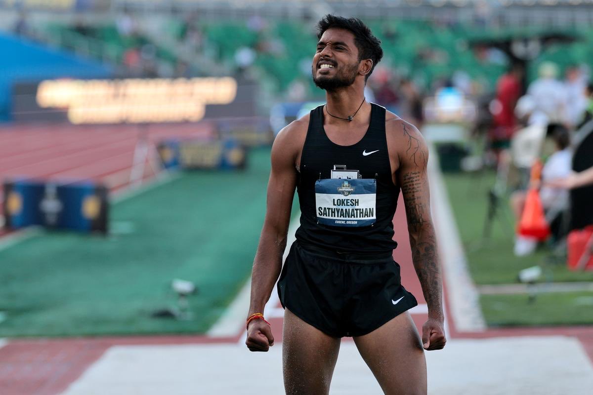 shivasportsind's tweet photo. #Athletics  
#Longjumpmen 
#lokesh with jump of 7.77 &amp; Qualified for #finals
2 Indians in finals 
#commonwealthgames 
@SportsIndia3 @Flydon8 @VishankRazdan @Eighty7_Fifty8 @anushiyaxx @vinayakkm @BeingMinchu @likithsp98 @jon_selvaraj @olympic_indian @India_AllSports https://t.co/W5HuPgT0ZG