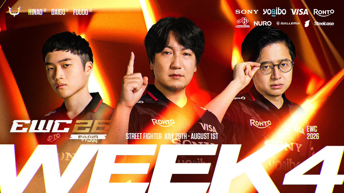 RC_REJECT's tweet photo. Esports World Cup 2026 │ Week 4🇫🇷

STREET FIGHTER 6
@daigothebeastJP @TheFuudo @hinatoo02 

#RCWIN #EWC26 https://t.co/7jmANEOT7F