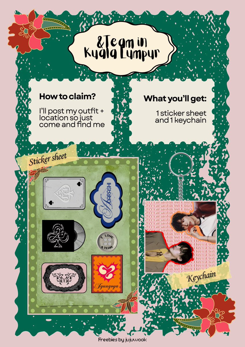 jujuwook's tweet photo. #BLAZETHEWAY_KUALALUMPUR
freebies by @jujuwook 🐝 

🌺 Date: 19th Aug 2026
🌺 Venue: Idea Live Arena
🌺 Time: TBA

all are fcfs! no tradings sorry 🙏🏻

likes and reposts are appreciated :D
see yall on d-day !!!
#andTEAMinKL https://t.co/woGbl5qNZj