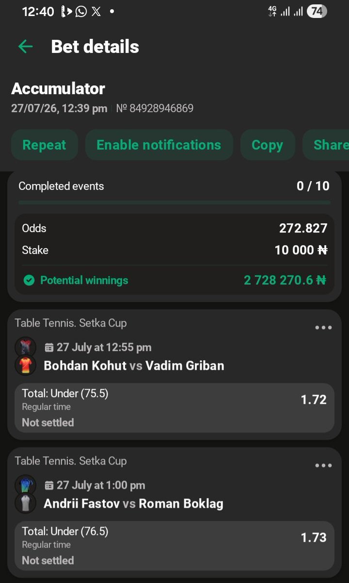 Olakunleismail9's tweet photo. Greenbet......
Table tennis 🏓 🎾 👌 
Code: R3YSR 💥 💥 💥 
Stake responsibly ✅️ ♥️ ❤️ 
Repost for others-don't play alone https://t.co/JksizTDJRc