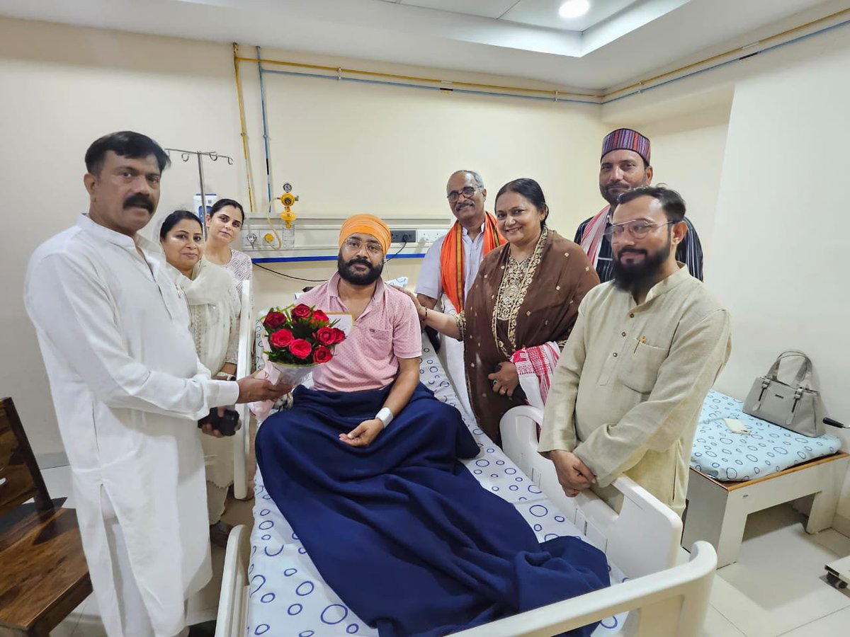 MakhmurK's tweet photo. आज MMI हाॅस्पिटल, रायपुर में भाजपा अल्पसंख्यक मोर्चा छत्तीसगढ़ के प्रदेश उपाध्यक्ष श्री गगन सिंह हंसपाल जी से भेंट कर उनका कुशलक्षेम जाना। https://t.co/gGqgdmEbkC