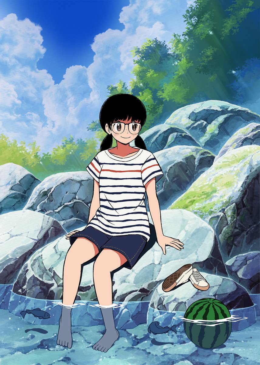 Aragon_Honnin's tweet photo. かなり昔の過去絵ですが🍉
#スイカの日 https://t.co/RdRdsC6NYf