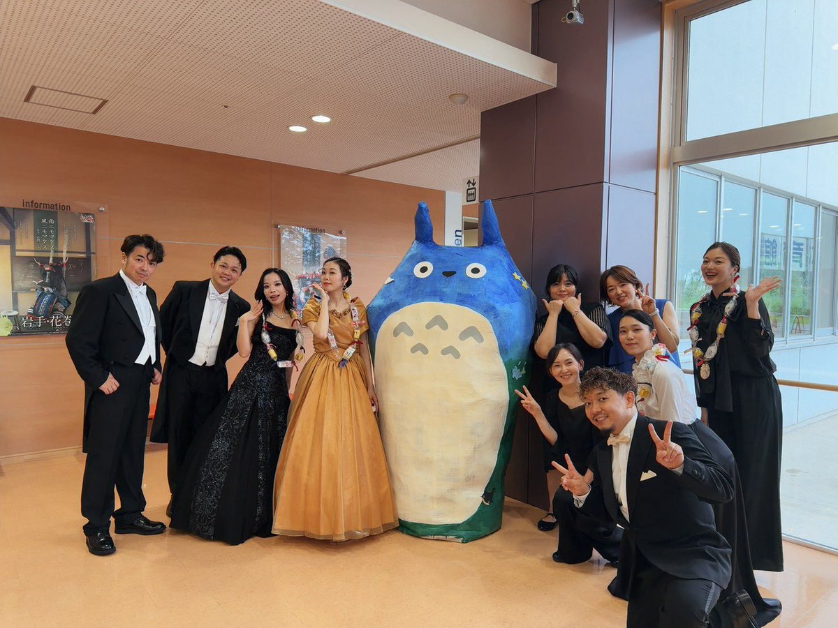 NatsukoNISHIOKA's tweet photo. 花巻第九（テラ・ムジーコ）でした

記念すべき5年目はジブリ&amp;宮沢賢治の世界と第九。冨田勲氏の「銀河鉄道の夜」を再び花巻で演奏できる喜び。

進化を続ける合唱団の皆様+指揮・ソリスト・オケバンド、音響チームまで総力戦。一つの舞台を創り上げ共有する時間は何ものにも代えがたいものです。 https://t.co/Ks4sOU1FZR
