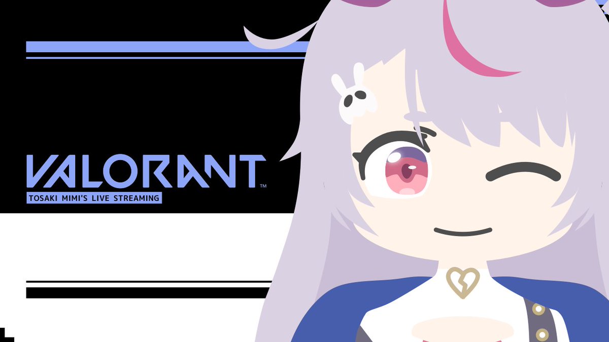 nakanoDesign's tweet photo. 兎咲ミミさんのVALORANT枠のサムネイル用背景、ファンアートで描いてみました！ #ミミ画 https://t.co/lu1OVYKVyM