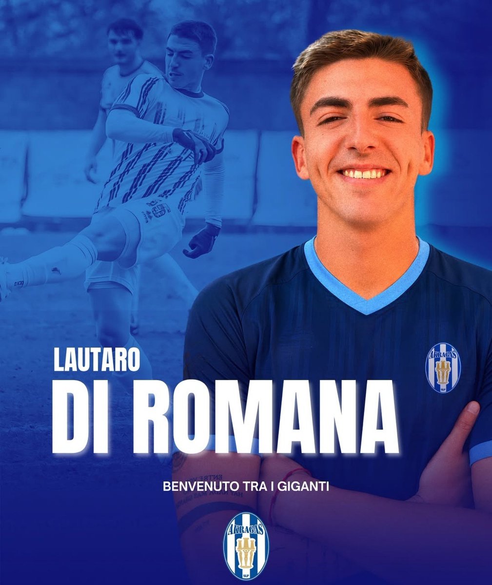 FutbolistasAXEM's tweet photo. #MercadoAXEM 🇮🇹
Lautaro Di Romana es refuerzo de #Akragas. El volante llega desde #Kamarat1972. https://t.co/Gd99zfTBqC