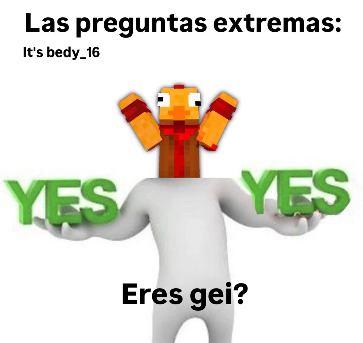 josexxa744's tweet photo. El meme original era kn gusta pero bueno si pollito si 
#magmaboimeme https://t.co/MNSNpOjgmt