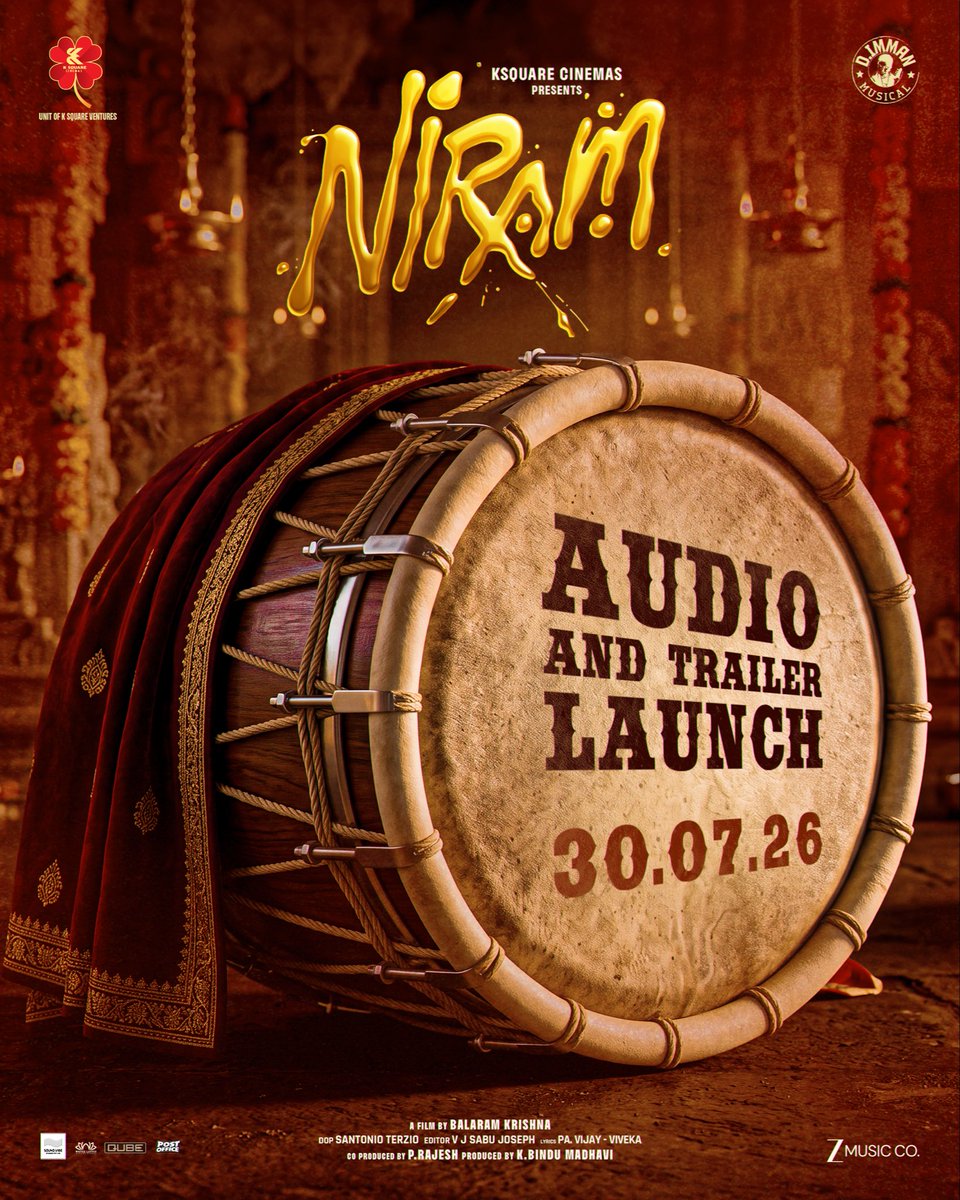 immancomposer's tweet photo. The colors of #Niram come alive on July 30!💥
Lyric by Pa.Vijay and Viveka!
A #DImmanMusical
Praise God!
@ksquare_cinemas @krrishdk51 @themugenrao @immancomposer @Viveka_Lyrics @iammangli @PreethiOffl @TanyaHope_offl @Nitinsathyaa @surekhavani_ #SantanioTerzio @EditorSabu @zeemusicsouth @Udaykumar_mix @tuneyjohn @teamaimpr