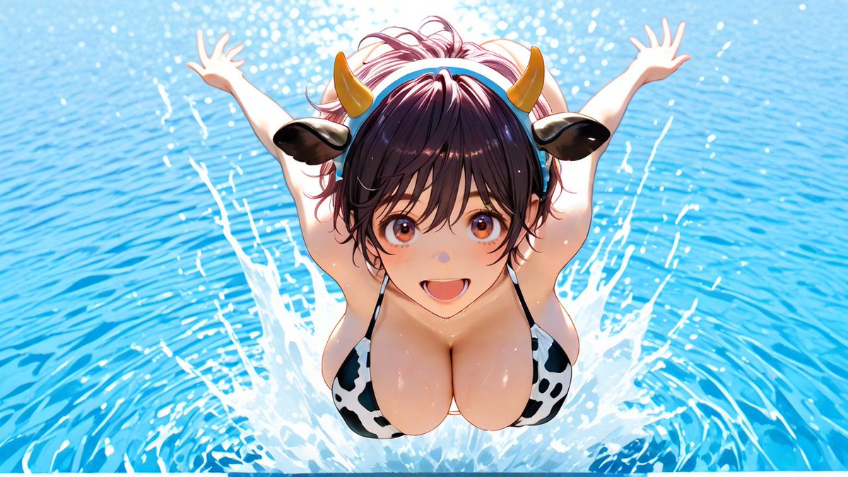 xI9s4NqmhL39507's tweet photo. 元気よくジャンプ！
及川雫さん
#AI画
#及川雫
#pixai https://t.co/L1IYyOndBi