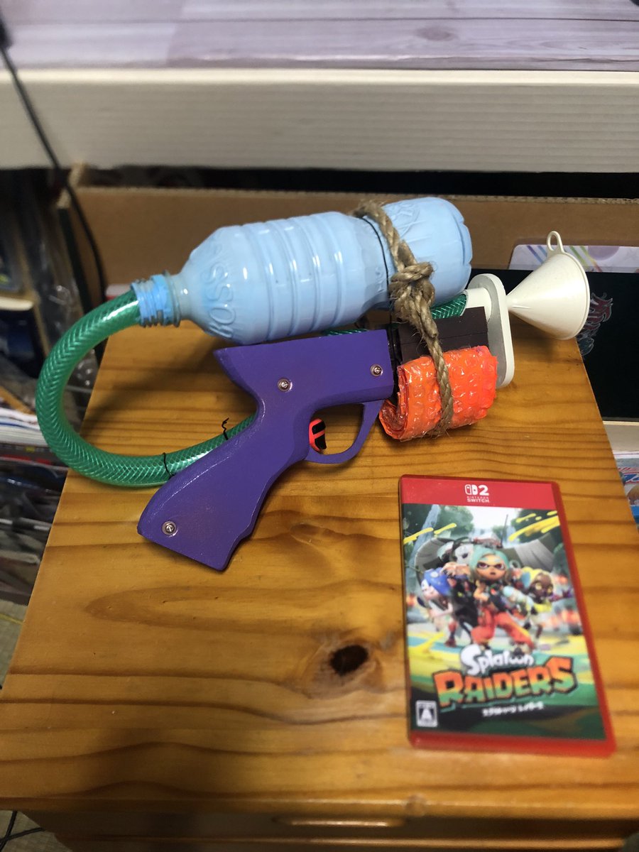 Miluneo's tweet photo. PATシューター制作中
ペットボトルの部分は改良の余地有り
ラベル制作して貼ったら様になりそう。
皆様良い夜を！ https://t.co/x8RSvBVLDN