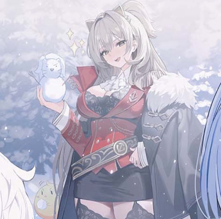 EricaGuitar's tweet photo. @AzurLane_EN Seems like the official artists still can’t agree on what Lion is wearing down there lmao https://t.co/gJQuQuvwDV