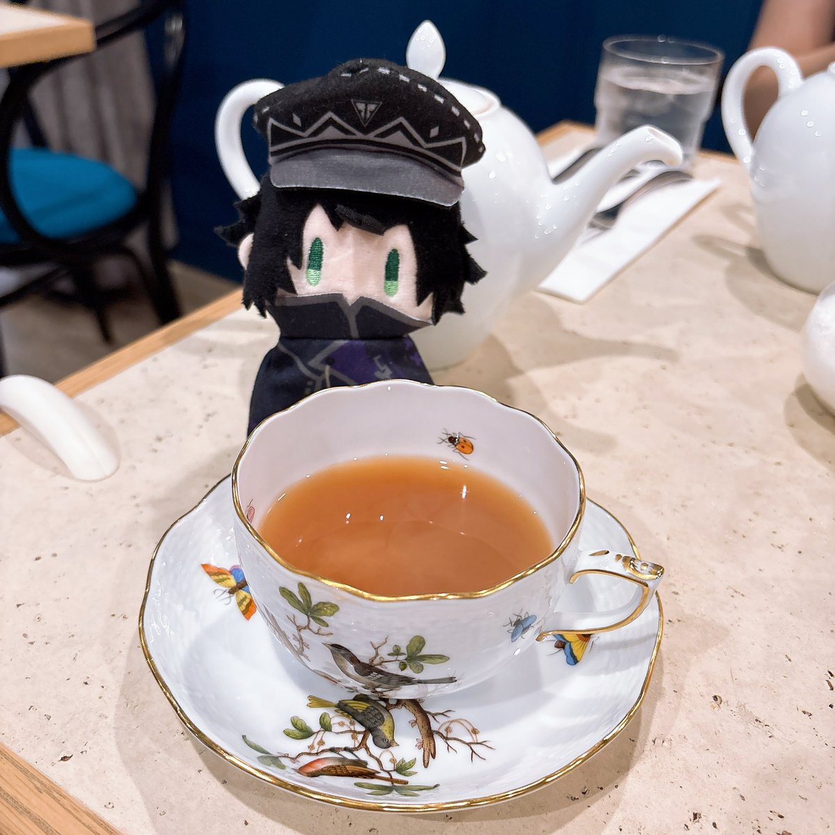 ruu23's tweet photo. エッグベネディクトもババロアもお紅茶も美味でした(*^ω^*) https://t.co/IXHq7QYgPc