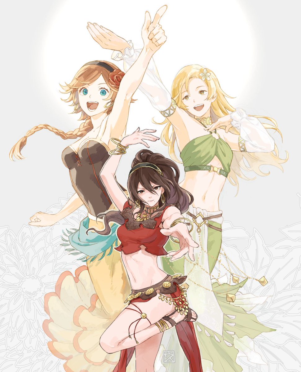 usurawarai's tweet photo. オクトラ０１２『踊子』
１：プリムロゼ
２：アグネア　０：シアーシャ https://t.co/3fojMiylrv