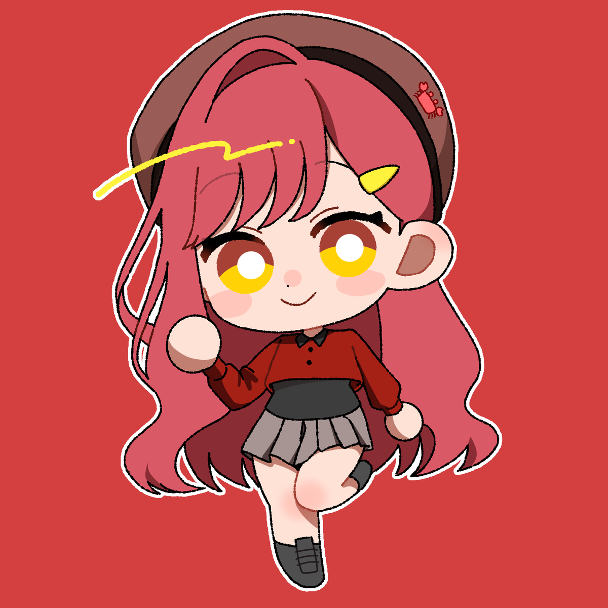 smile_biyori_'s tweet photo. すまいる日和のメンバーのミニキャラが出そろいました！
絵師様：砂糖いをり様（@n_chi21） https://t.co/GlWXEXYtF4