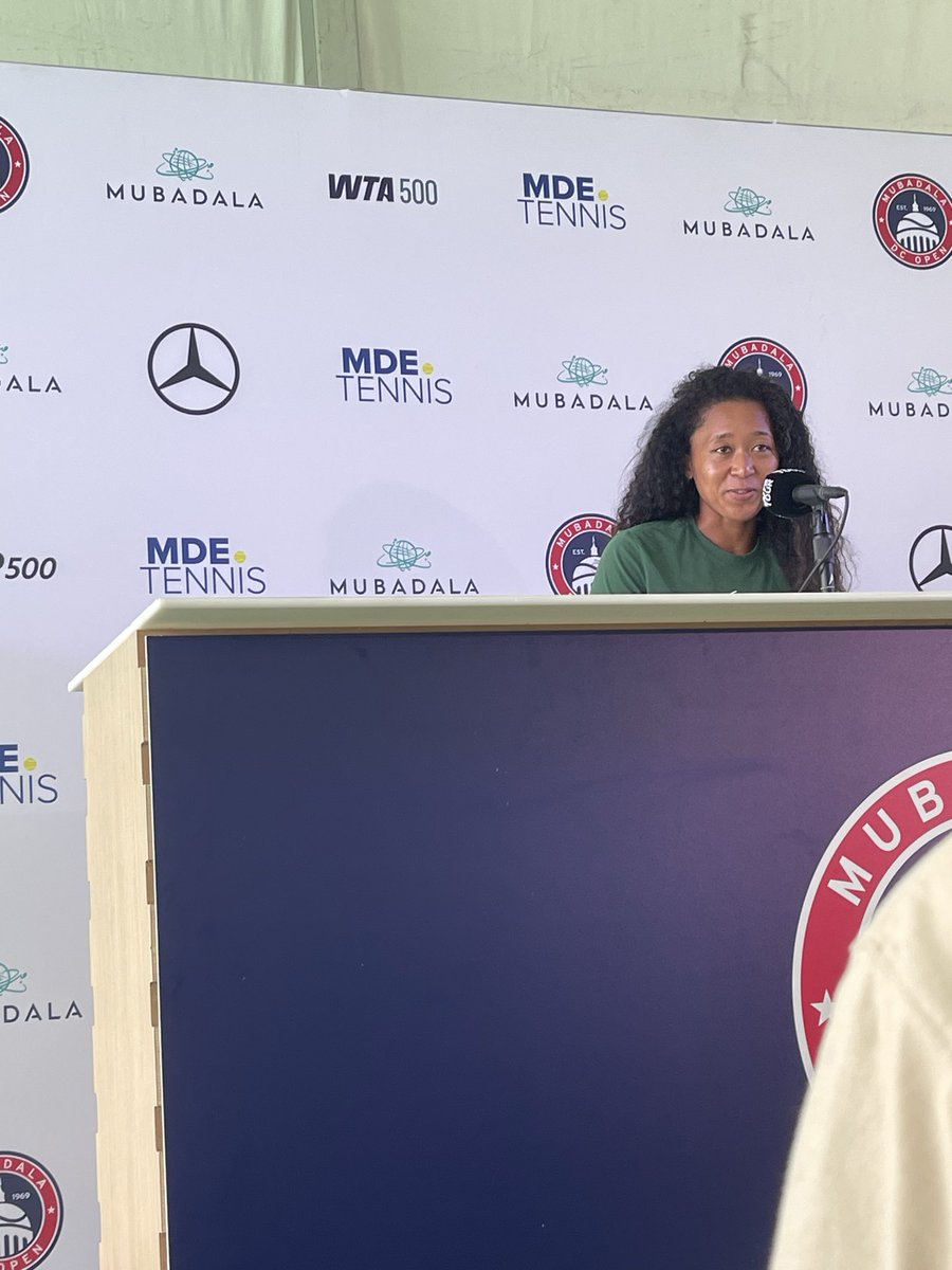 chloemwhunt's tweet photo. Four-time major champion and former world No. 1 @naomiosaka returns to the hard courts at the Mubadala Open in Washington, DC., speaking about mental health, fashion, and more. @WorldTennisMag article here: https://t.co/u5frc9q97A https://t.co/oEDkNy3YWg