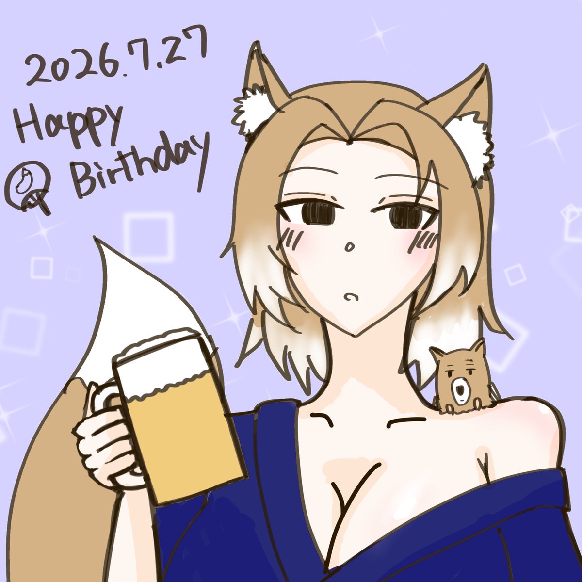 FA_agejaco's tweet photo. お誕生日おめでとうございます〜！🎉🎂
#roundfanart https://t.co/PjC9sddeqh