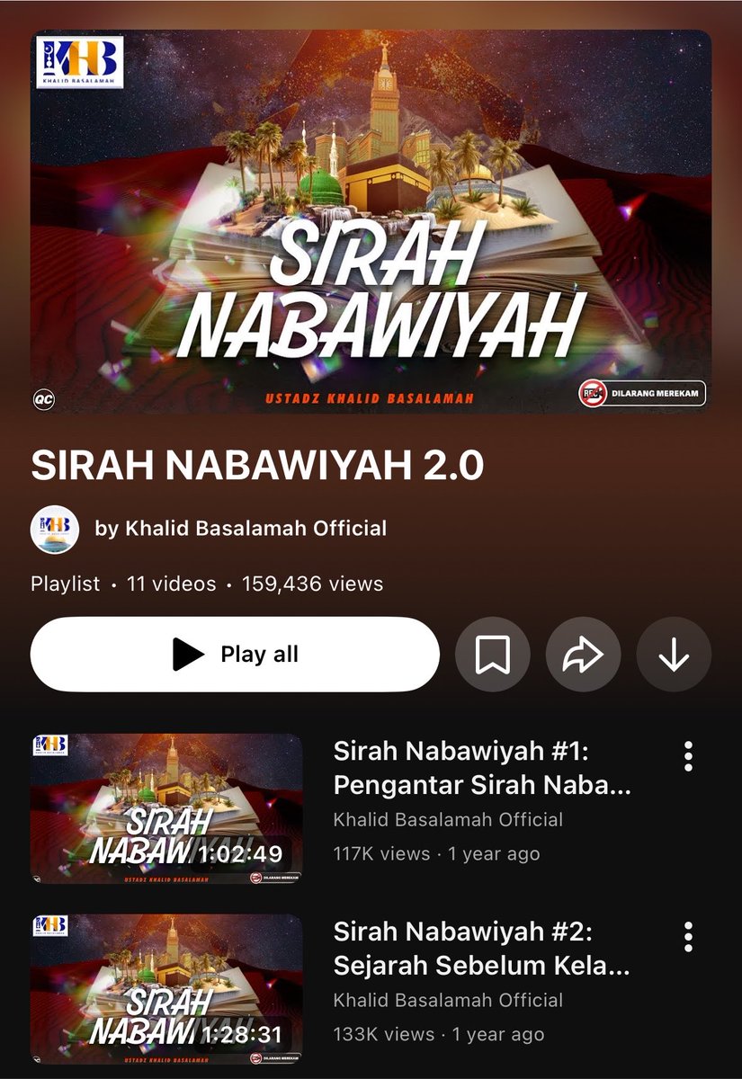 lilaccountz's tweet photo. (untuk YMMA alias yg muslim muslim aja)

podcast/ceramah yang bisa menemanimu sembari kerja/aktifitas tapi nambah ilmu agama :

1. channel ust Khalid Basalamah serial Kisah Para Nabi dan Sirah Nabawiyyah https://t.co/JtT4x9AXZN