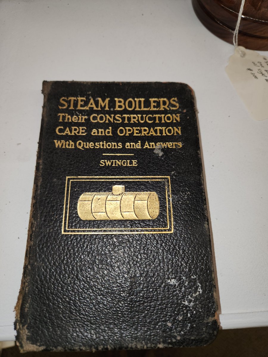 PowerMechanical's tweet photo. 📚 From our archives: a 1905 copy of Steam Boilers by C.F. Swingle, detailing design, safety &amp; care of early boilers. A timeless guide to the craft of steam engineering. ⚙️🔥

See it at our Steam Museum 👉 https://t.co/rU1hB7iWkV
#SteamMuseum #History https://t.co/awDinZQPj9