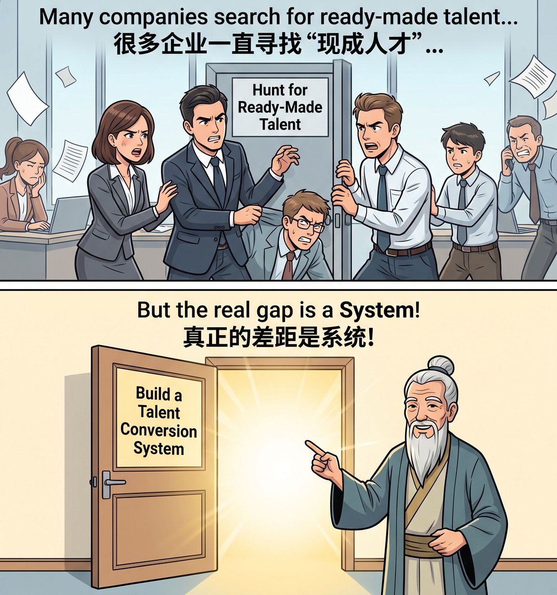 kalvingoh78's tweet photo. Many companies blame hiring, but the real issue may be lacking a system to turn capability into results.

你的企业缺的，可能不是人才!

#TalentConversion #TalentManagement #LeadershipDevelopment #EmployeeDevelopment #人才转化 #人才管理 #BTA #KalvinGoh https://t.co/52nrrO4aow