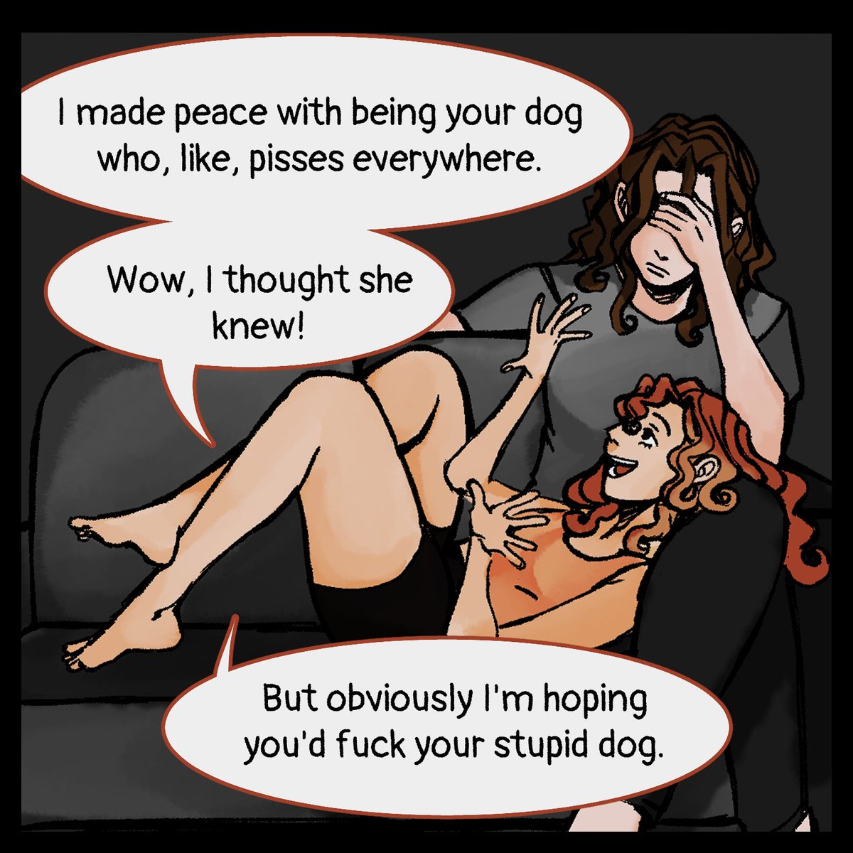XWhippedComic's tweet photo. ms. bradley's overseas trip #7 : i don't even like dogs (1/2) https://t.co/7yBuJlgaXB