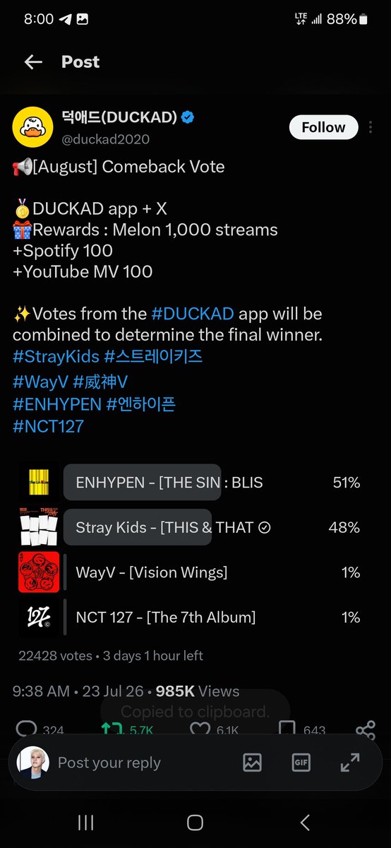 __ESCAPENOW__'s tweet photo. 3 DAYS LEFT
WE NEED TO CLOSE THE GAP STAY🔥🔥❗️❗️❗️❗️

CLOSE THE GAP❗️❗️❗️❗️ https://t.co/WiRmjbmNaL