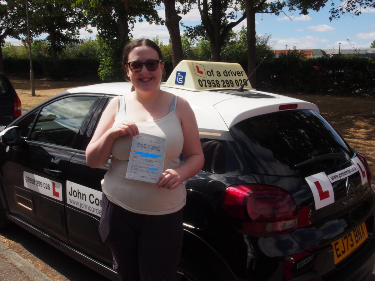 jcdrive's tweet photo. Well done Erin, a great 1st time pass in Stevenage this morning, only 1 fault! Congratulations. Pics on https://t.co/tmGaEbODei https://t.co/dFUsjbilGA