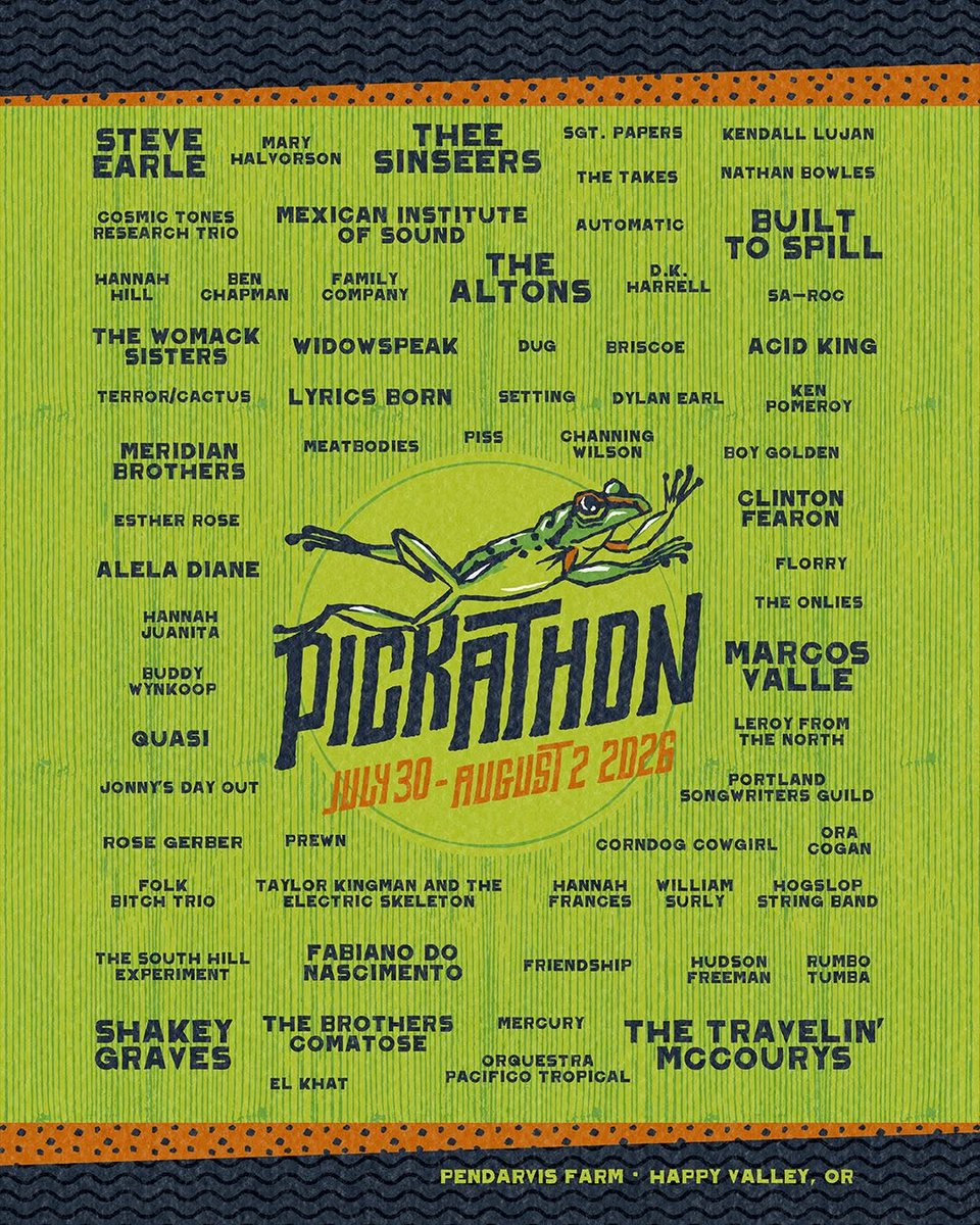 trvlnmccourys's tweet photo. #Pickathon is THIS WEEKEND, folks! 🎻 🎶 🪕 We don't play til Sunday night at 11, but they've got a jam-packed lineup through the whole weekend — let us know who you're most excited for!
🎫 Tickets: https://t.co/dy71DD8LPE
#HappyValleyOR https://t.co/HpwKWbcNCd