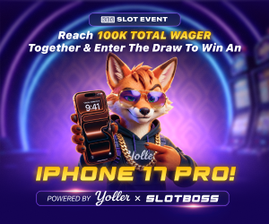slotsbos's tweet photo. 🚨🔥 iPhone 17 Pro Giveaway is LIVE! 📱✨

Reach 100K TOTAL WAGER together and enter the draw to win a brand new iPhone 17 Pro! 🎁

Ready to join the action? 🚀
👉 https://t.co/c8RyOXVobO

Powered by 🦊 Yoller × SLOTBOSS

#Giveaway #iPhone17Pro #SLOTBOSS #Yoller https://t.co/tRtwE9tBQC