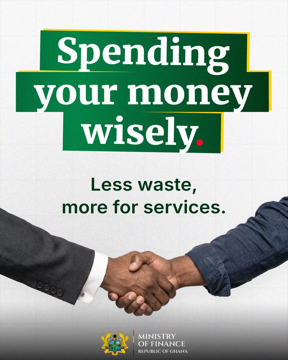 Cassielforson's tweet photo. Every Cedi of your money should work for you.

Less waste means more money for the services Ghanaians rely on every day. https://t.co/UbjypyKCpH