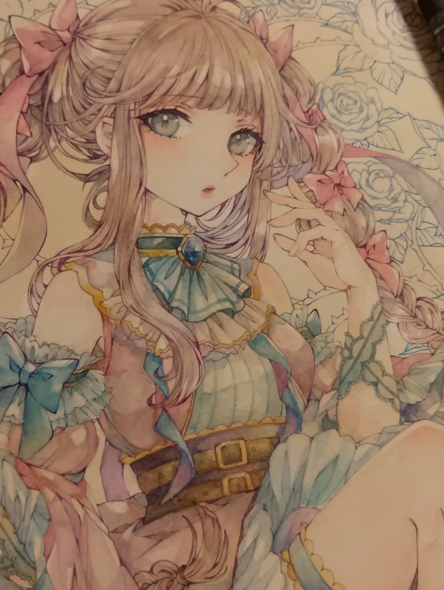 ly36el's tweet photo. アンティーク感を演出する為に、今回もコーヒー使ってみてます☕ https://t.co/Ge8Z53YkHe