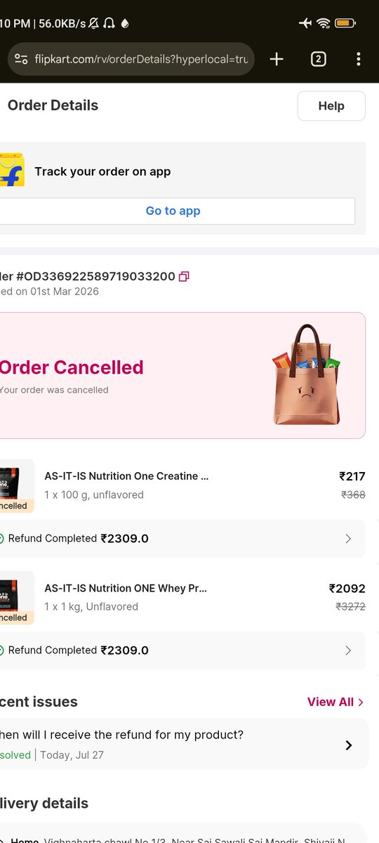 sanatanichirag's tweet photo. Worst experience with flipkart customer service 1st March 2026 refund amount still not received in my bank account in 27th July 2026. https://t.co/Aj9lT3lwbN