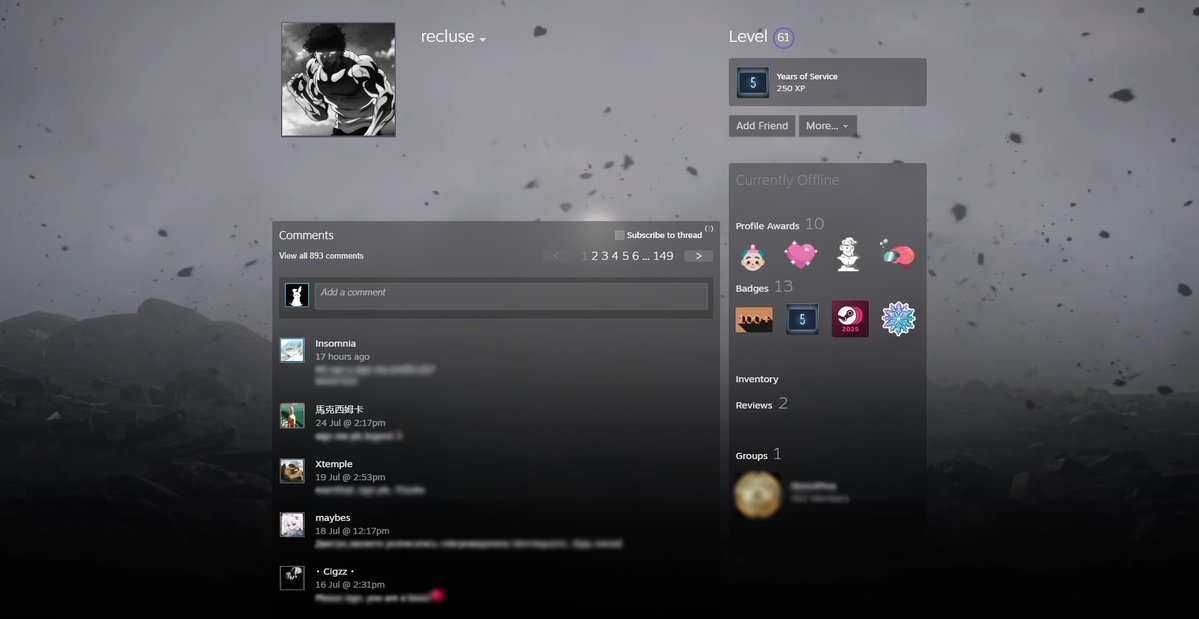 SkinLand_market's tweet photo. It's Steam Profile Showtime!🌟

To enter the giveaway:
🔹 Follow @SkinLand_market & @B8esportsGG
🔹 Drop your Steam link and a screenshot of the profile in the comments

By the way, you can also check out alex666's profile for reference (you won't regret it😁)

10 winners will be randomly chosen in 3 days to win a $25 SkinLand balance each!

Time to flex your profiles! Let's see what you've got 🔥