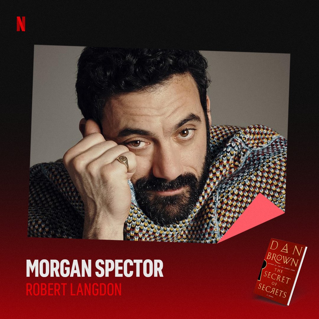 netflix's tweet photo. Morgan Spector will take on the role of Robert Langdon in an all-new series based on Dan Brown's "The Secret of Secrets" https://t.co/KWf1ZWbTWA