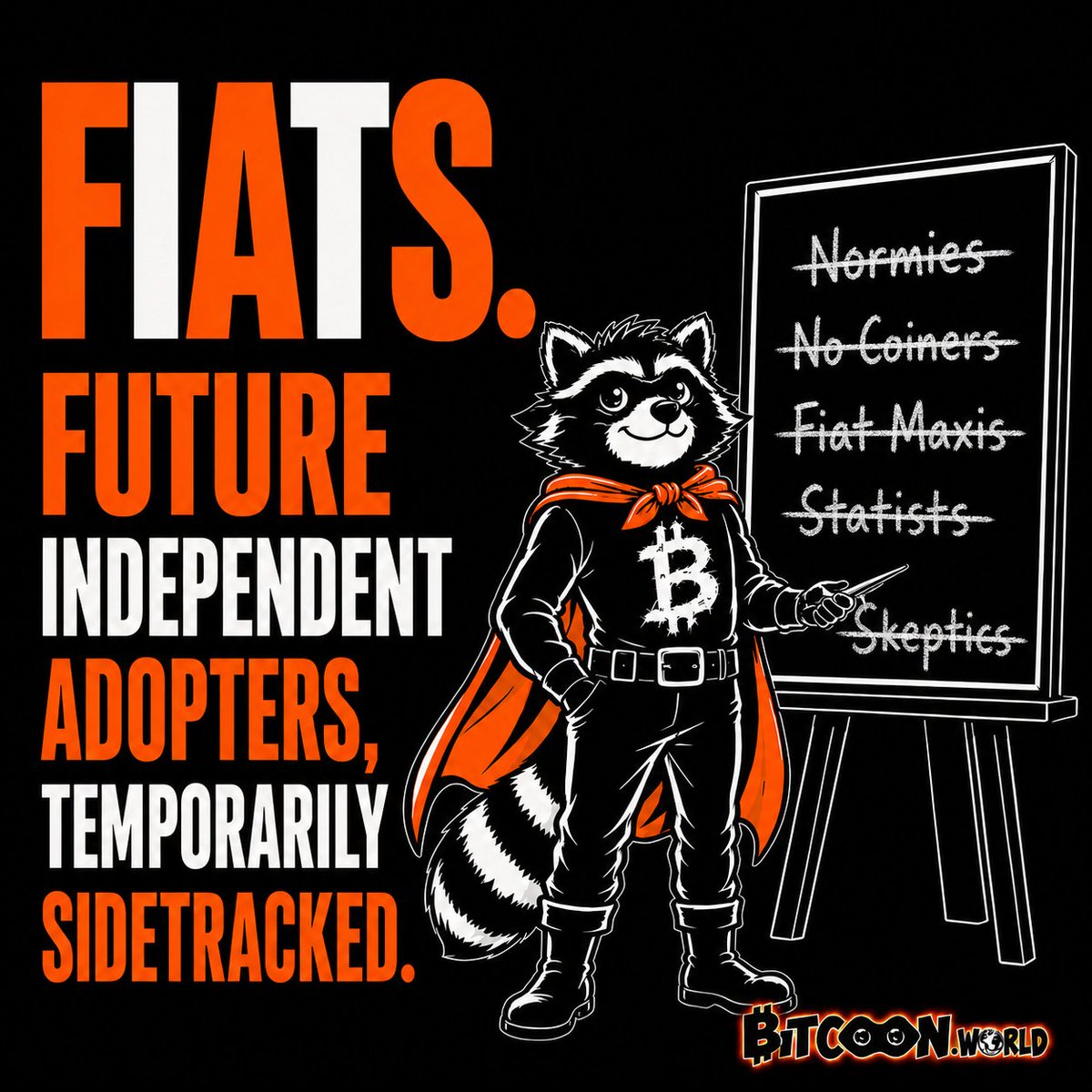 BitcoonWorld's tweet photo. @sunnydecree Lass uns doch alle einfach nochmal mehr Mühe geben mit dem Orange-Pillen! Organisiert, gemeinsam, für die Menschen. https://t.co/a2G6R1oa4n
