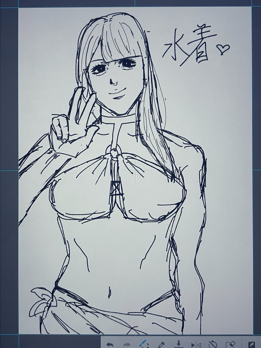 ayatsuki_3's tweet photo. 自分がガタイ良いから何も考えずに女描くとガタイ良くなってしまう😱😱😱 https://t.co/eV8192WZOu